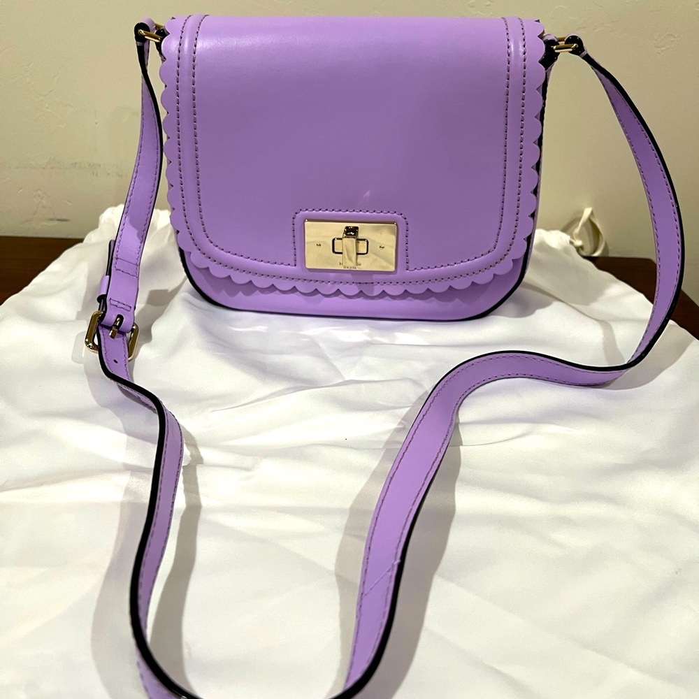 Lilac Scalloped Kate Spade Bag